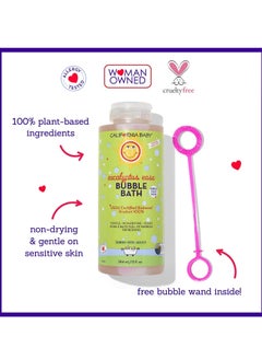 California Baby California Baby Eucalyptus Ease Bubble Bath | 100% Plant-Based Ingredients | Refreshing Eucalyptus Scent | Hypoallergenic Bubble Bath for Sensitive Skin | Bubble Wand Included | 384 mL / 13 oz.  - Image 3