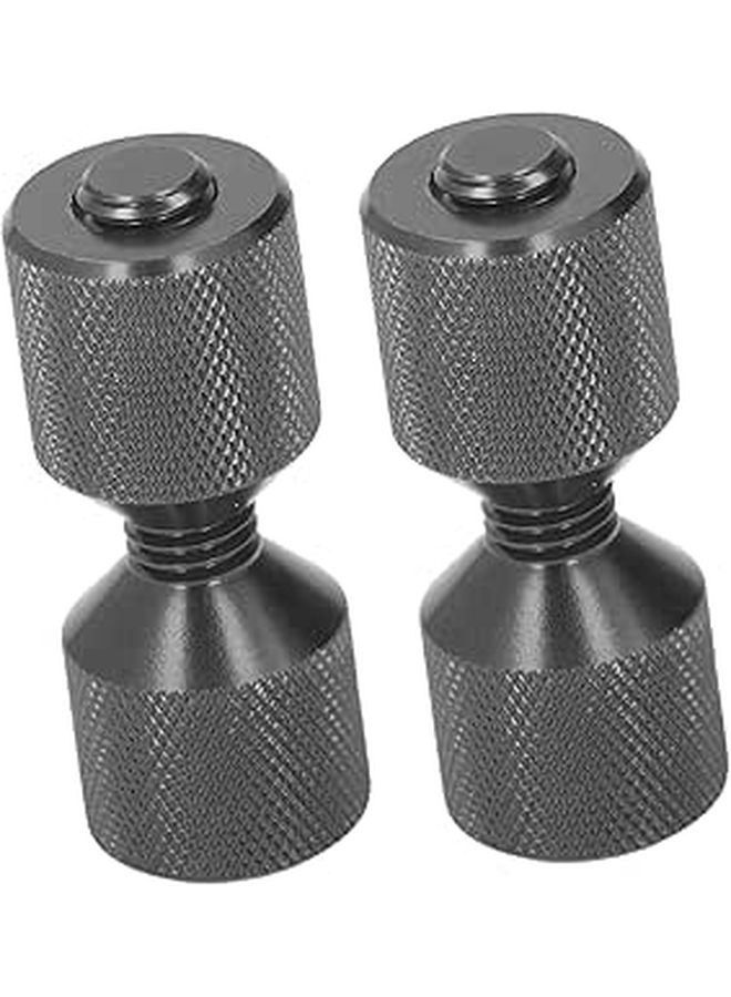 Premium Aluminium Flange Alignment Pin Set 2 Pieces Dual Hole Ergonomic Design for 0.5 to 14 Inch 150LB Flanges Black - Image 1