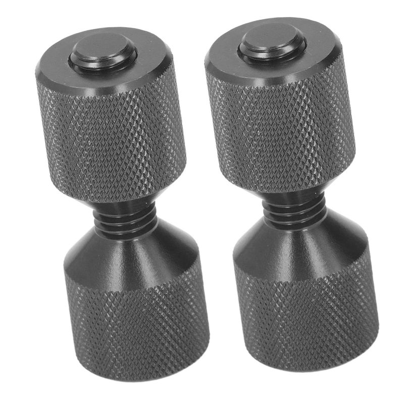 Premium Aluminium Flange Alignment Pin Set 2 Pieces Dual Hole Ergonomic Design for 0.5 to 14 Inch 150LB Flanges Black - Image 2