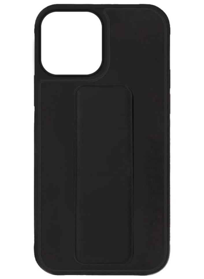 Protective Case With Back Strap Kickstand For iPhone 13 Pro Max, Dark Blue , Multi-Function Magnetic Car Finger Grip 3 in 1 Shock-Resistant Back cover  - Image 1