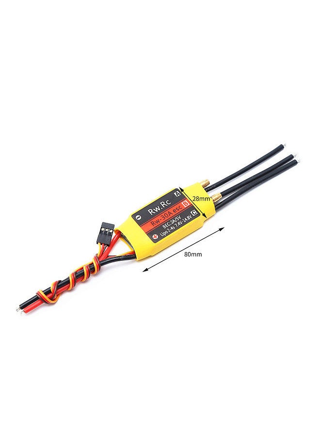 Generic - 30A Brushless ESC Bidirectional Electronic Speed Controller for RC Car Boat Remote Control Ship - Image 1