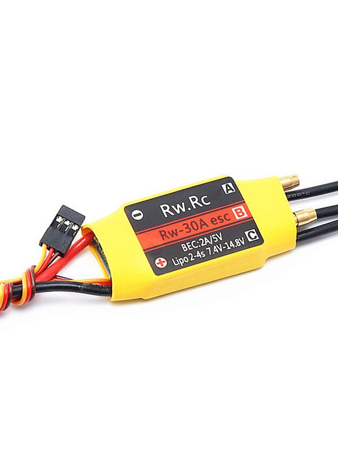 Generic - 30A Brushless ESC Bidirectional Electronic Speed Controller for RC Car Boat Remote Control Ship - Image 1