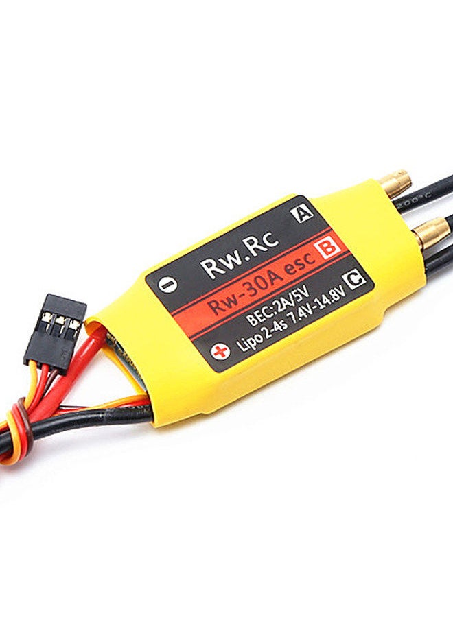 Generic - 30A Brushless ESC Bidirectional Electronic Speed Controller for RC Car Boat Remote Control Ship - Image 1