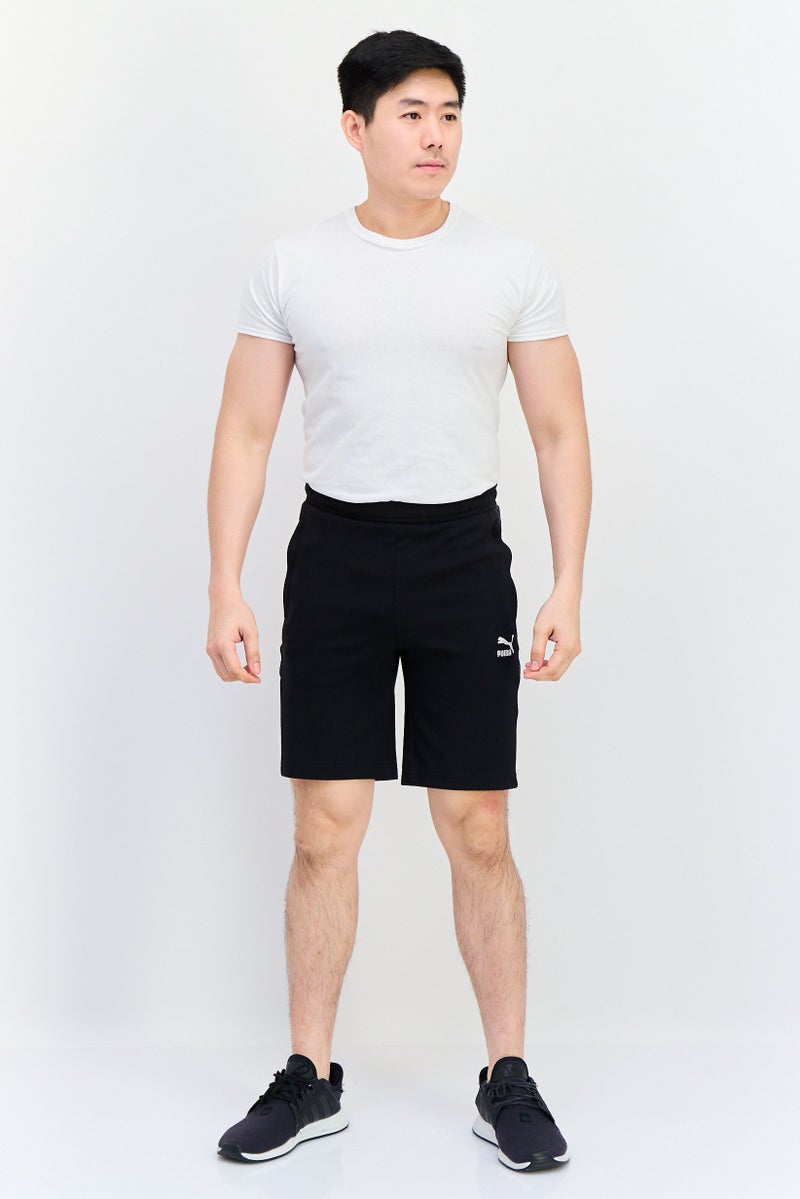 PUMA Men Slim Fit Brand Logo Outdoor Shorts, Black - Image 3