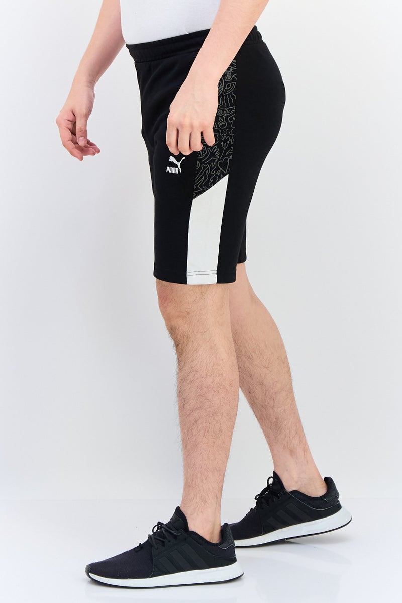 PUMA Men Slim Fit Brand Logo Outdoor Shorts, Black - Image 2