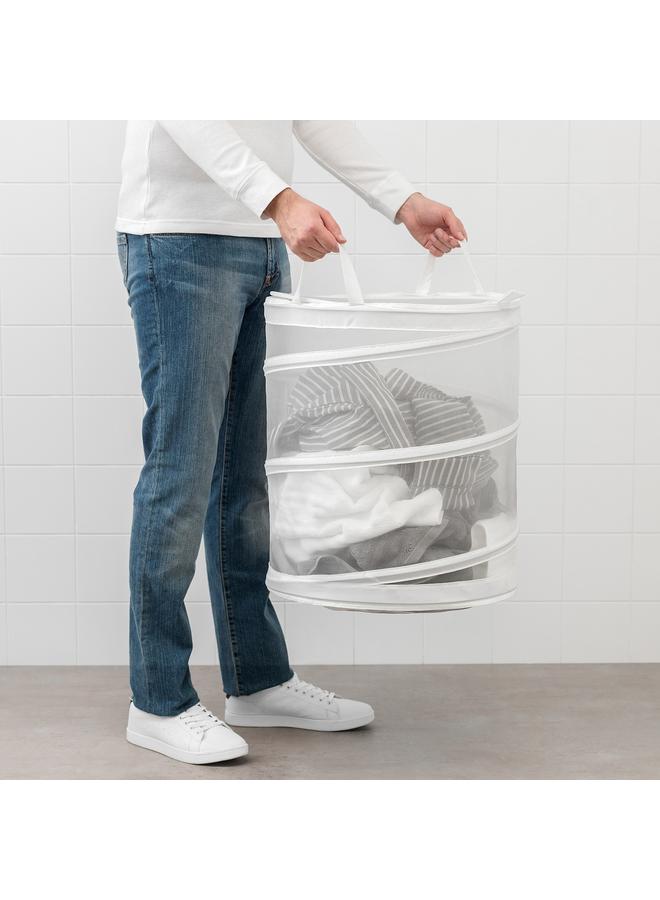Zaboon Laundry Basket, White, 79 L  - Image 3