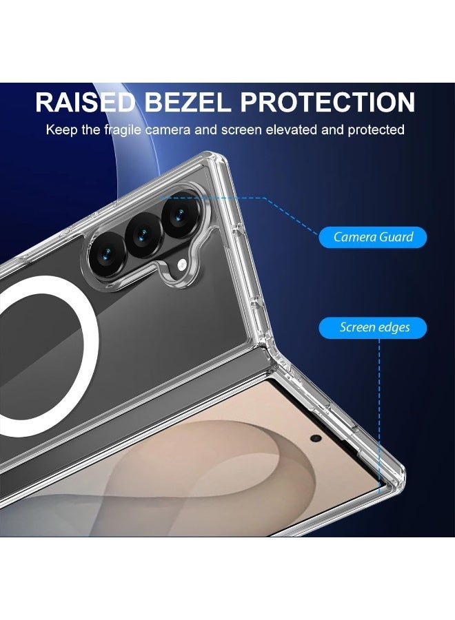 MIGOFAST Samsung Fold 8 Ultra Case, [Premium Touch Feel] [Compatible with MagSafe] [Wireless Charging] Military Grade Protection Slim Stylish Phone Case for Samsung Galaxy Z Fold 8 Ultra 5G, Clear - Image 2