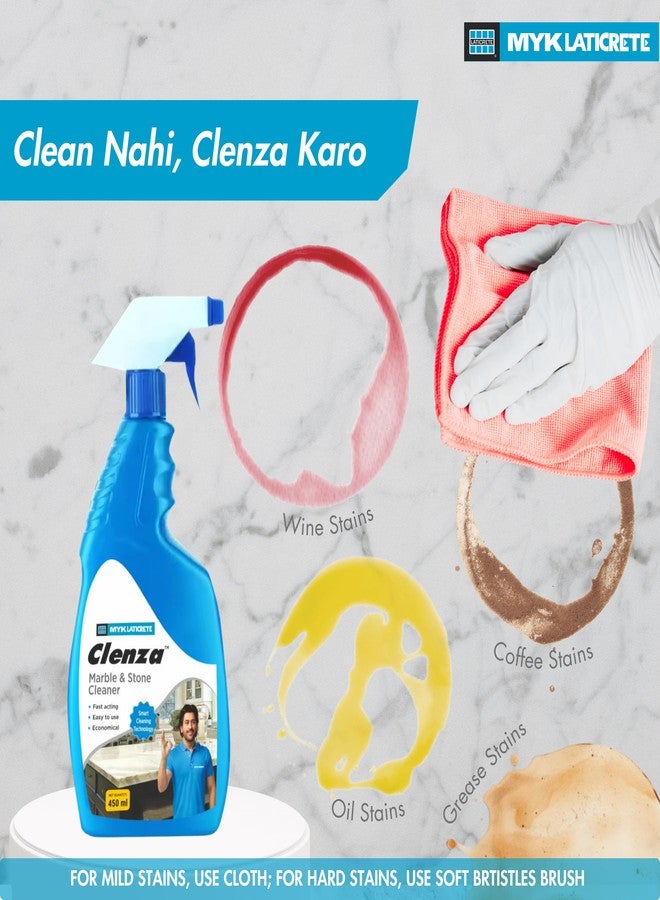 MYK Clenza™ Marble & Stone Cleaner | For Marble, Granite & Stone Counter-tops | Quick & Easy Stain Remover | Grease-remover | Streak-free finish | Non-abrasive formula | Easy- Application | Trusted Brand - Image 4