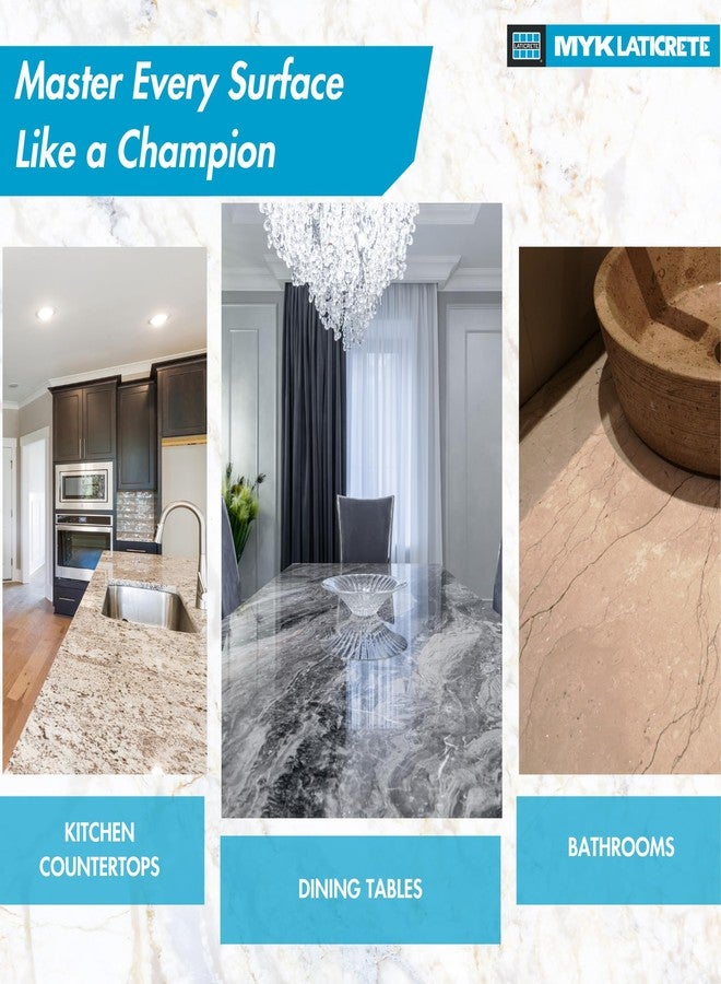 MYK Clenza™ Marble & Stone Cleaner | For Marble, Granite & Stone Counter-tops | Quick & Easy Stain Remover | Grease-remover | Streak-free finish | Non-abrasive formula | Easy- Application | Trusted Brand - Image 5