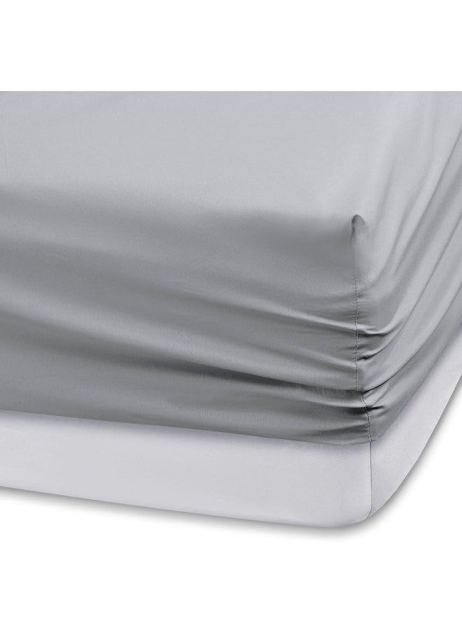 Comfort Spaces - Comfort Spaces Ultra Soft Hypoallergenic Microfiber 6 Piece Set, Wrinkle Fade Resistant Sheets with Pillow Cases Bedding, Queen, Light Gray - Image 1