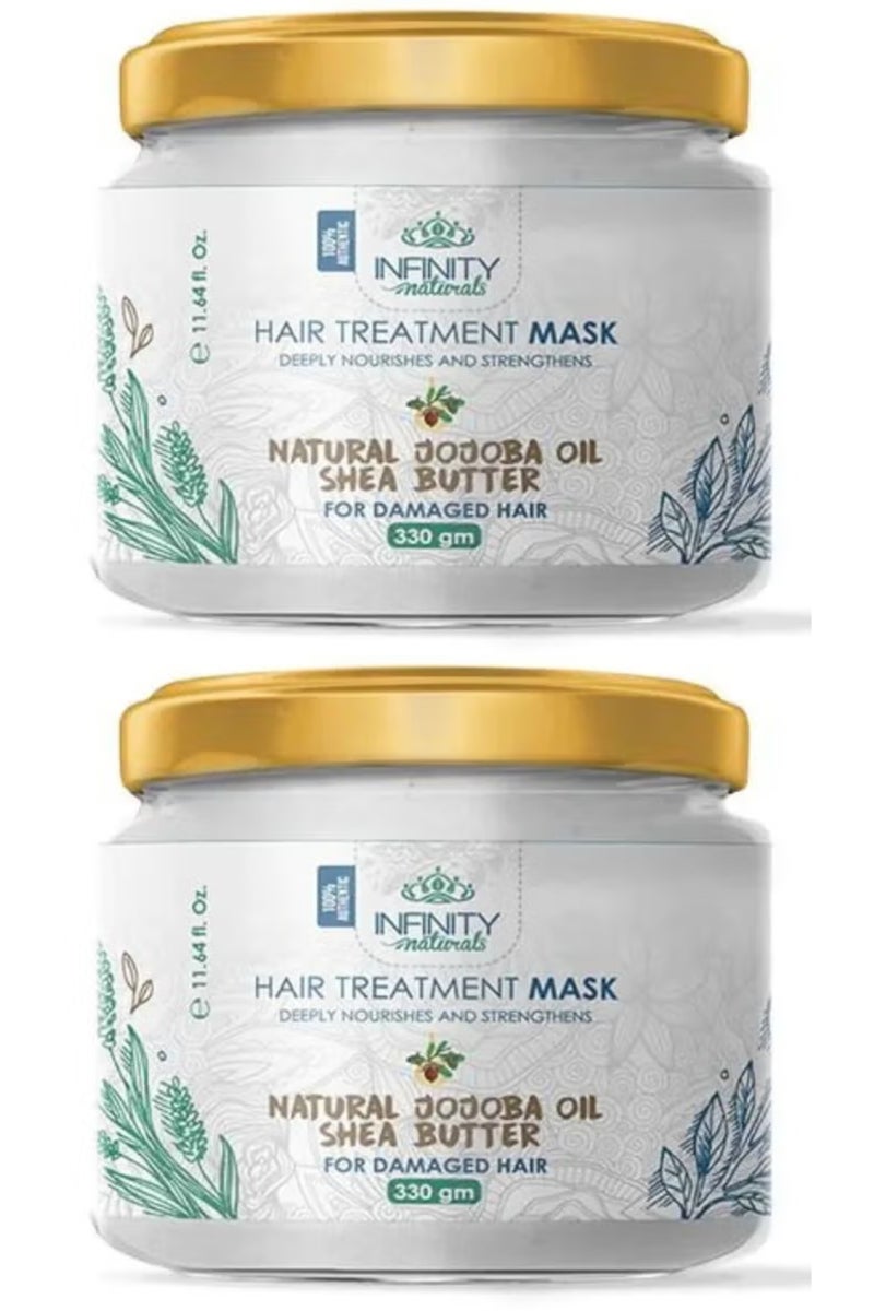 إينفينيتي انفنيتي ناتشورال ماسك معالج للشعر التالف بالشيا و الجوجوبا 330 جم 1+1