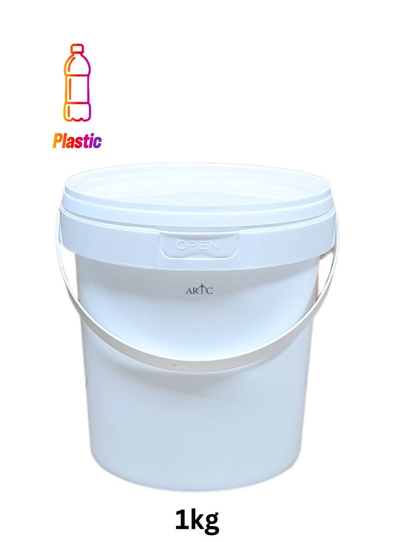 ARTC - Multipurpose Food Grade White Plastic Yogurt Bucket PP Container With Tamper Evident Lid - Image 1