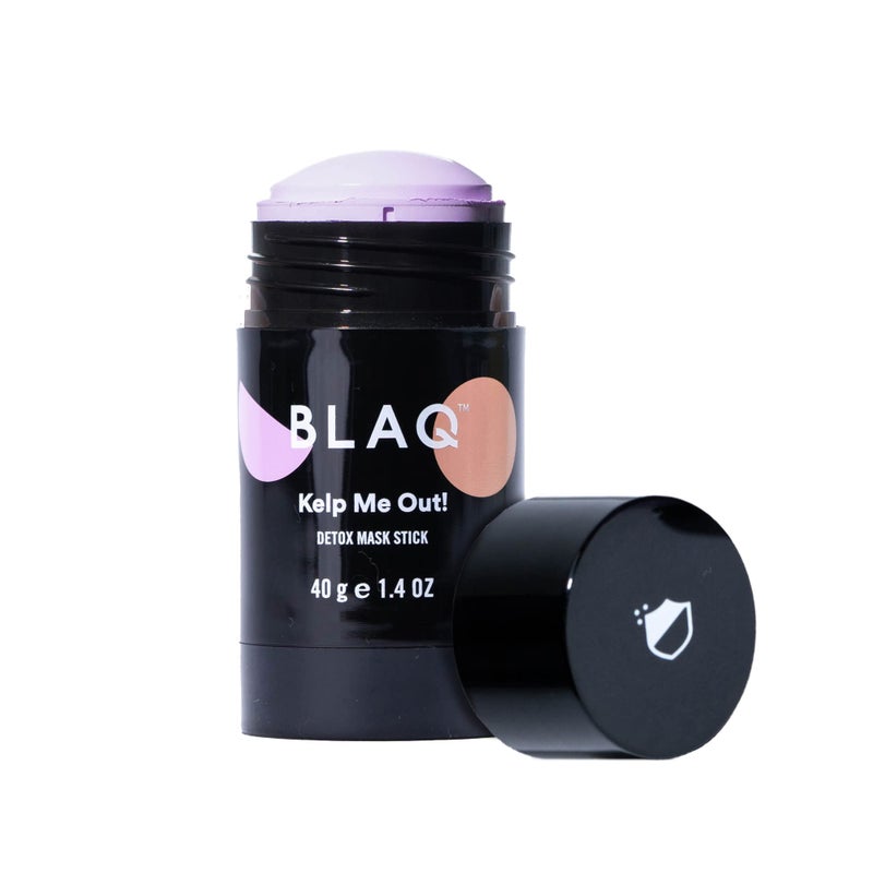 BLAQ Kelp Me Out Detox Mask Stick with Marine Algae and Kaolin Clay - Fast, mess free application - To calm, nourish, purify, protect, rejuvenate tired, dull-looking skin with anti-aging properties - Image 1