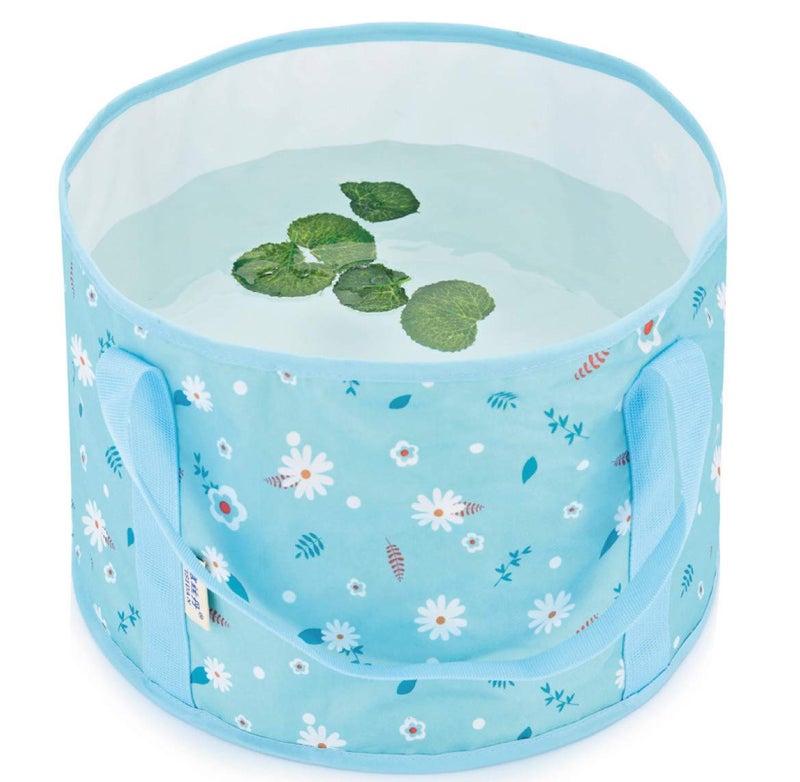 Semilyn Collapsible Foot Bath Basin Bucket for Foot Soaking Portable Foot Bath Tub Home Foot Spa Travel Water Bucket for Feet Soaking, Washing Vegetable and Fruit, Outdoor, Camping - Image 3