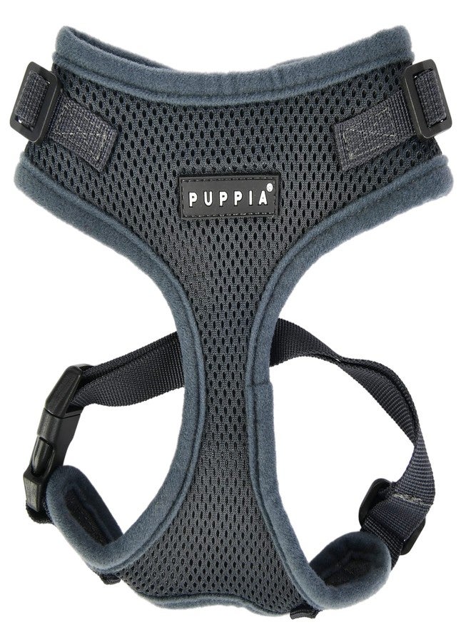 Puppia RiteFit Dog Harness Mesh Over-The-Head All Season No Pull No Choke Walking Training Adjustable Neck & Chest for Small & Medium Dog - Grey - Extra Large - Image 1