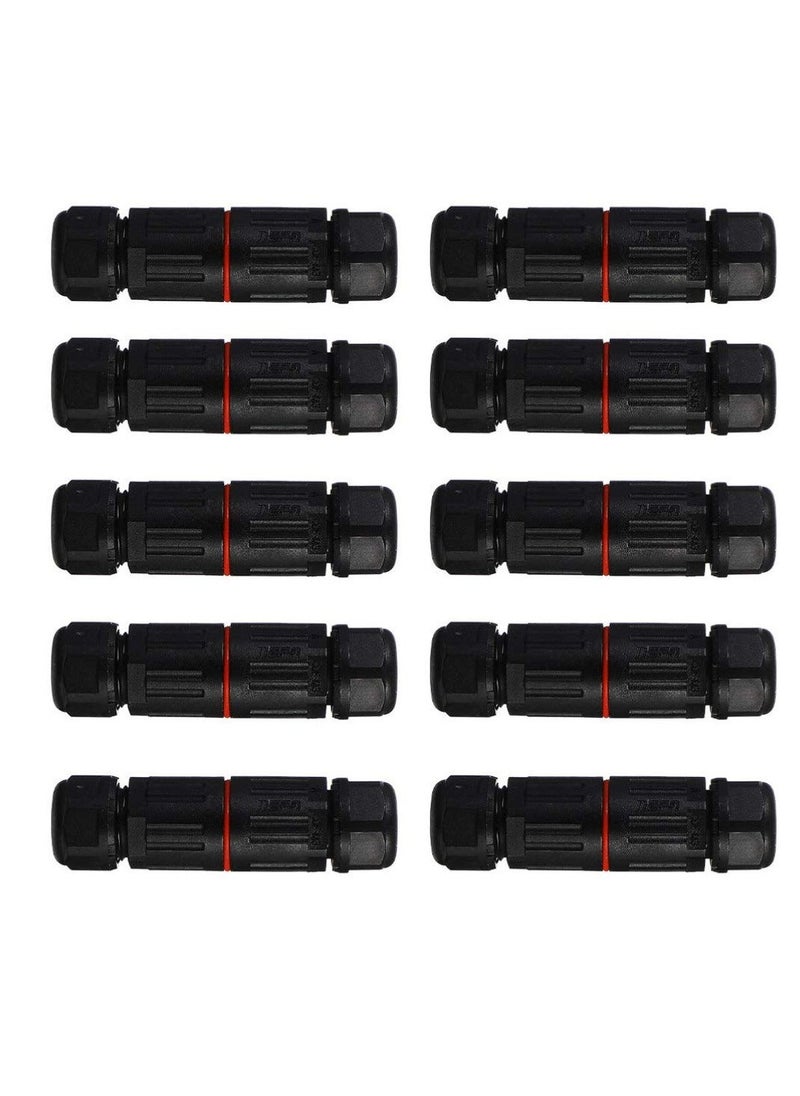 Generic 10 Pcs Waterproof Junction Box, IP68 Outdoor Cable Connector, 4 7mm Waterproof Outdoor Sleeving Coupler, Electrical Waterproof Branch Sleeving  - Image 1