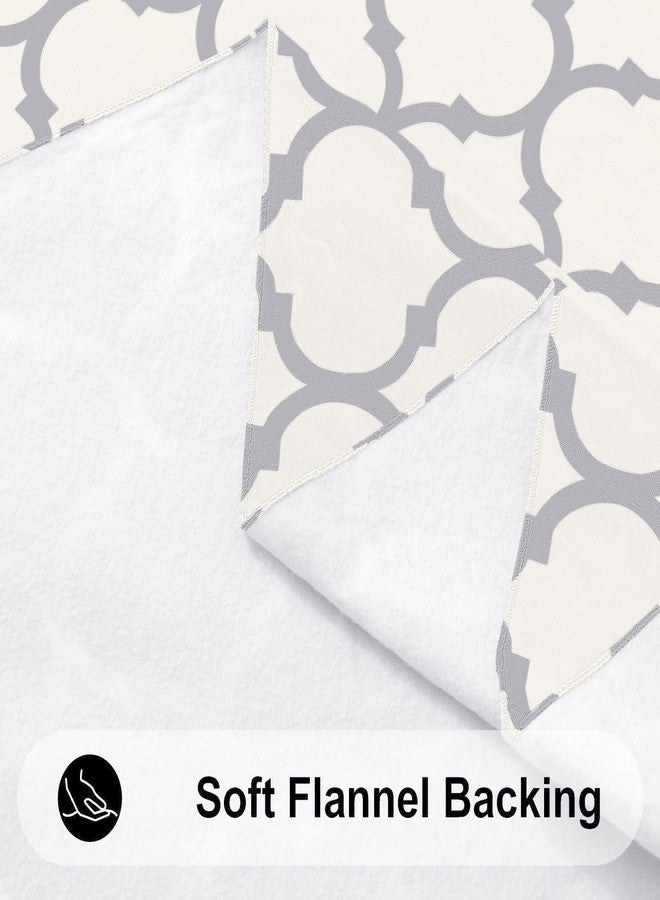 Smiry Round Plastic Table Cloth, Waterproof Vinyl Tablecloth with Flannel Backing for Round Tables, Wipeable & Spillproof for Dining, Camping, Indoor and Outdoor 60" Round, Beige - Image 5