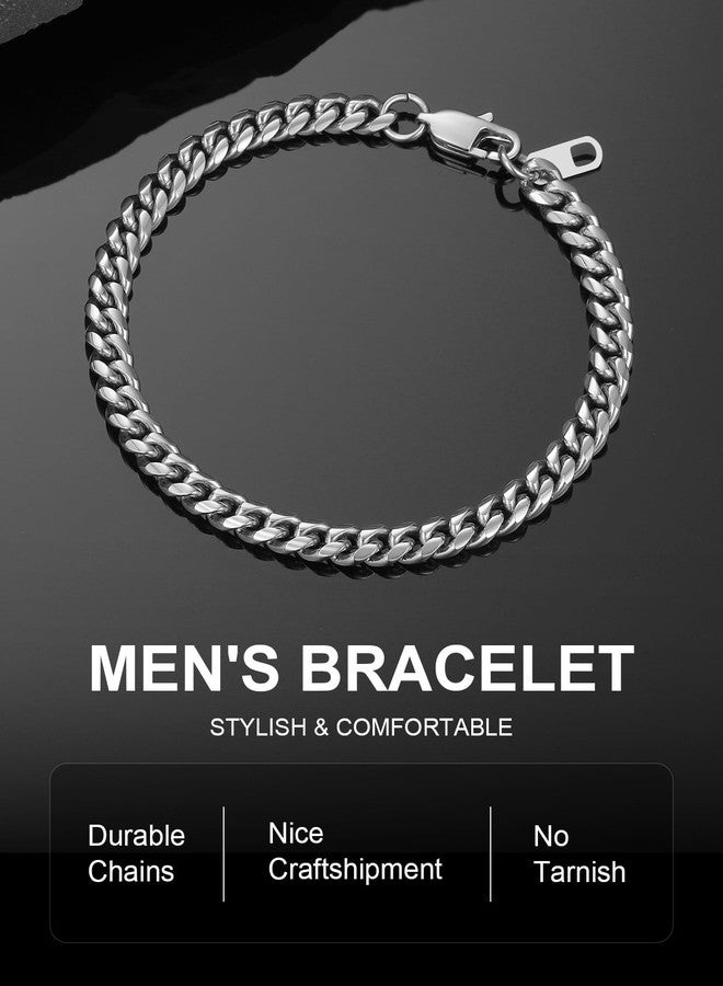 ChainsPro Cuban Bracelet Male Stainless Steel Heavy Wrist Chain 6MM 21 CM Valentine's Father's Gift - Image 5