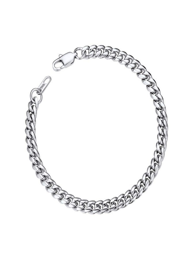 ChainsPro Cuban Bracelet Male Stainless Steel Heavy Wrist Chain 6MM 21 CM Valentine's Father's Gift - Image 1