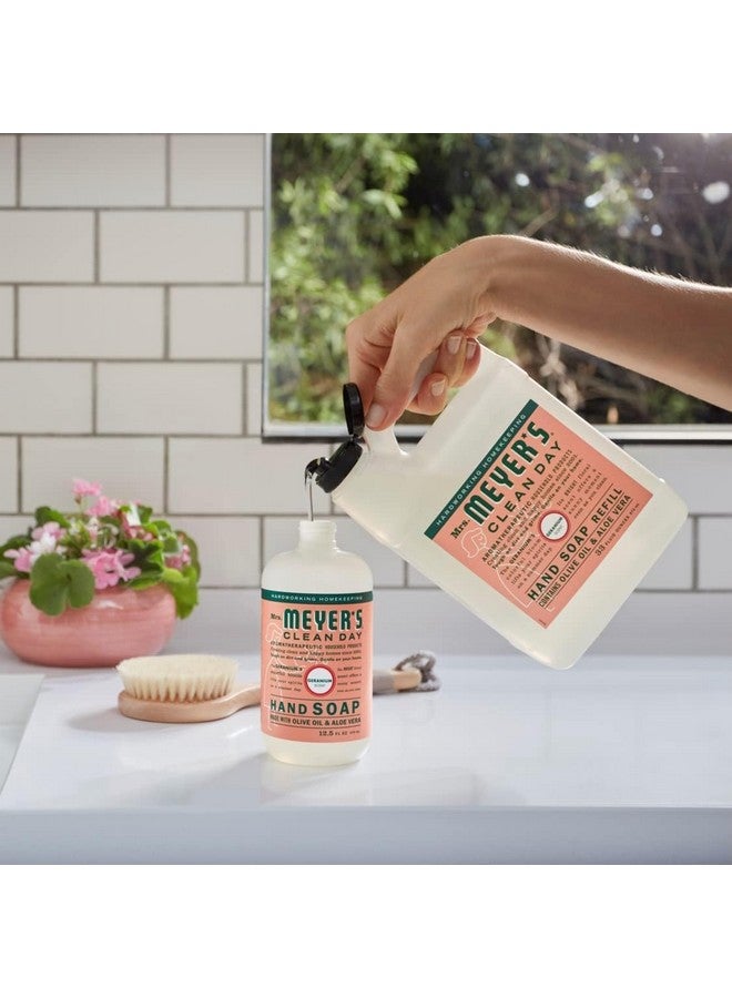 مسز مايرز كلين داي عبوة إعادة تعبئة صابون اليدين "كلين داي" من السيدة مايرز، مصنوعة من زيوت عطرية، تركيبة قابلة للتحلل الحيوي، برائحة إبرة الراعي، 33 أونصة سائلة - عبوة من قطعتين - Image 3