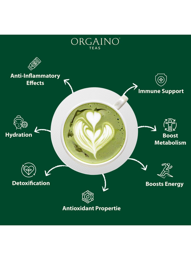 أورجينو مسحوق شاي الماتشا الأخضر الخام - 50 جم، 25 كوبًا - Image 2