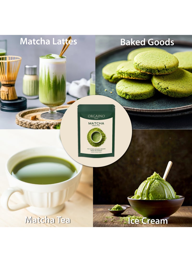 أورجينو مسحوق شاي الماتشا الأخضر الخام - 50 جم، 25 كوبًا - Image 4