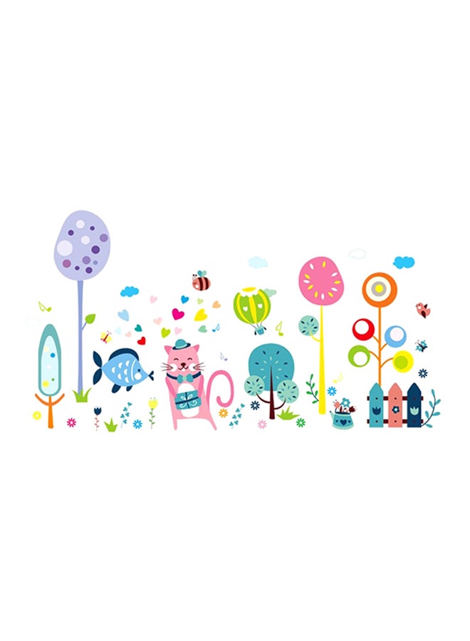 DaDa Home Cartoon Removable Wall Sticker Multicolour 60x40centimeter - Image 1