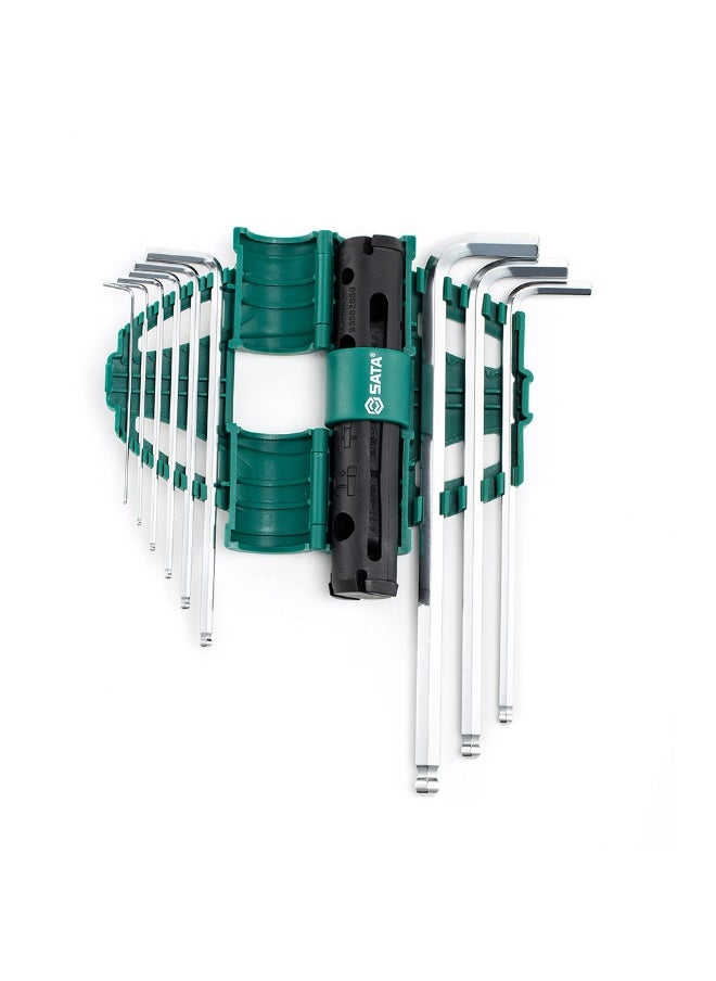 Sata SATA ST09124SJ 9-Piece Metric Extra Long Ball Point Hex Key and Torque Handle Set  - Image 5
