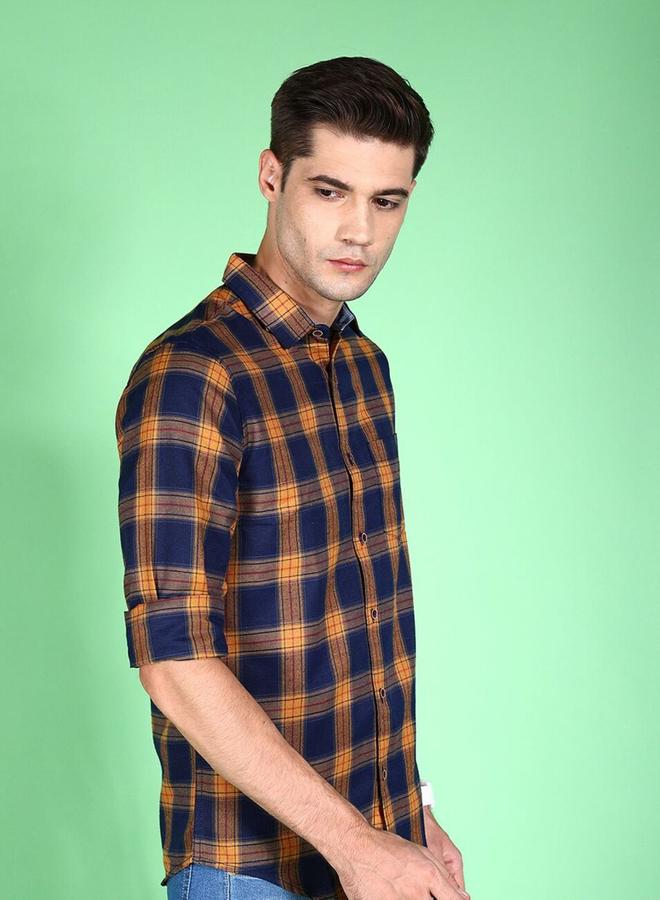 Take Two Men Regular Fit Checkered Casual Shirt - Image 3