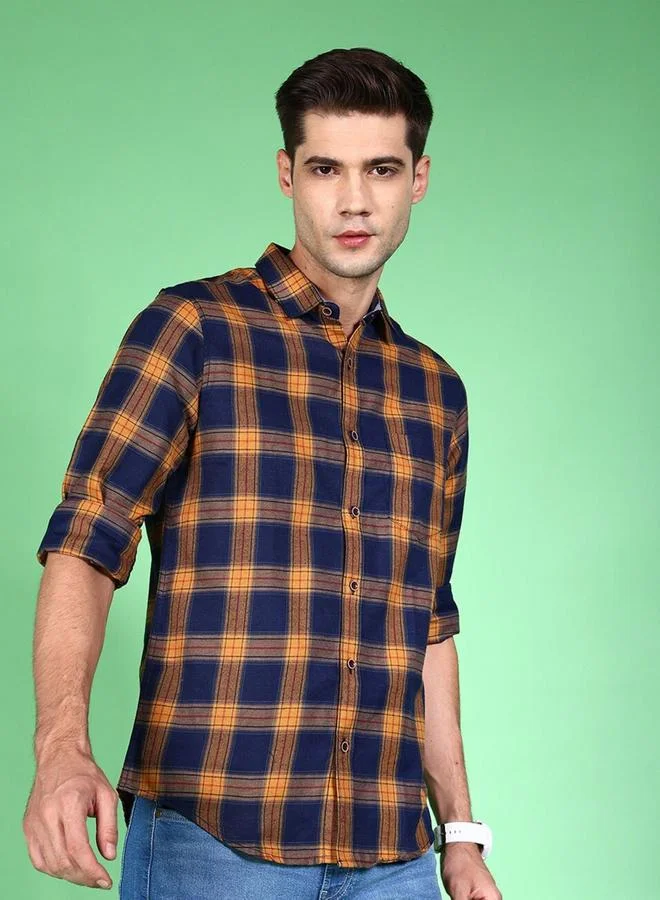 Take Two Men Regular Fit Checkered Casual Shirt By HardSoda
