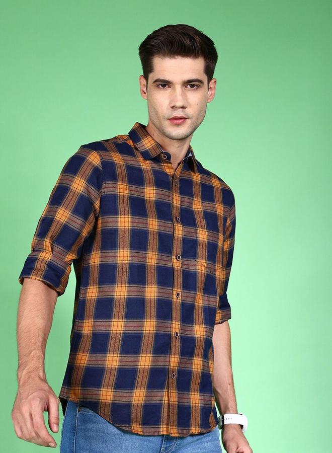 Take Two Men Regular Fit Checkered Casual Shirt - Image 1