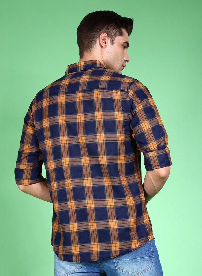 Take Two Men Regular Fit Checkered Casual Shirt - Image 5