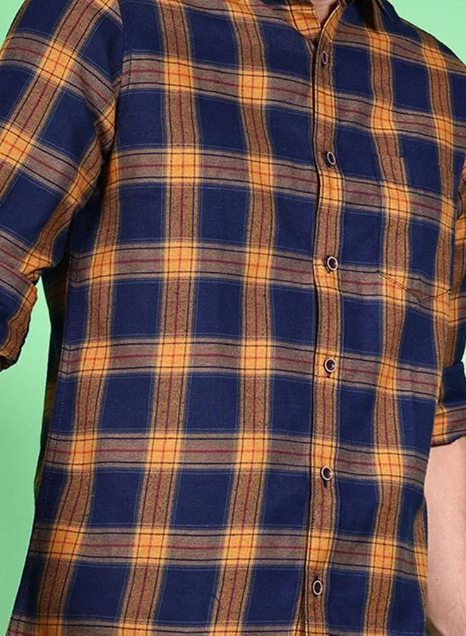 Take Two Men Regular Fit Checkered Casual Shirt