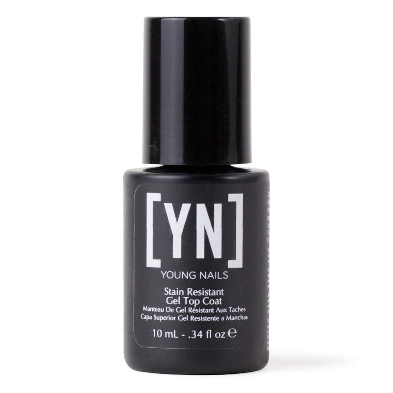 Young Nails Stain Resistant Gel Top Coat - Professional Grade Clear, No Wipe UV, for Acrylic and Hard Gel Nails, Prevents Discoloration, UV & LED Cure - 1/3 oz - Image 2
