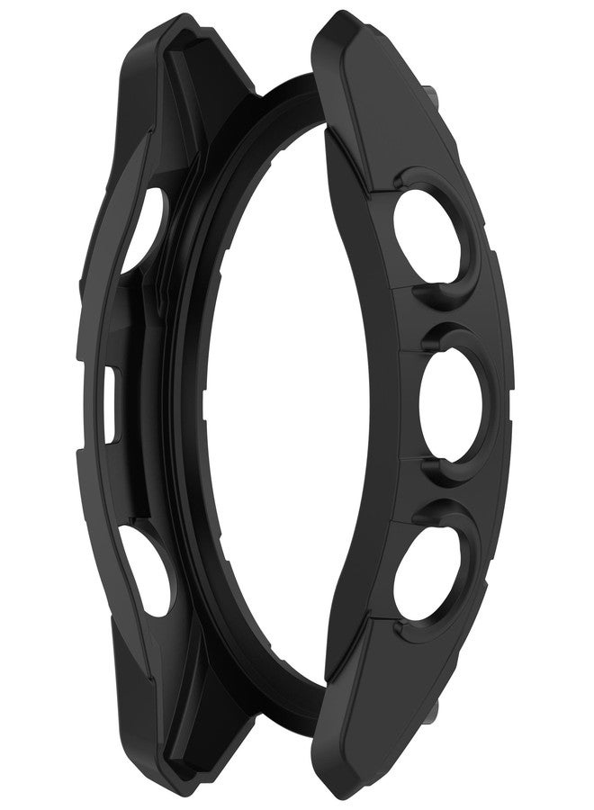 FanTEK Compatible with Garmin Fenix 8 AMOLED - 43mm Smart Watch TPU Cases, Soft Frame Protective Cover Scratch Resistant Shock Absorbing Case, Black - Image 3