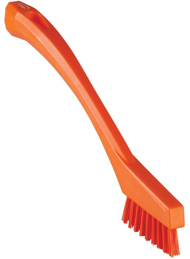 Vikan 44017 Brush,Detail,Stiff,9" x .5",PP/PBT,Orange - Image 1