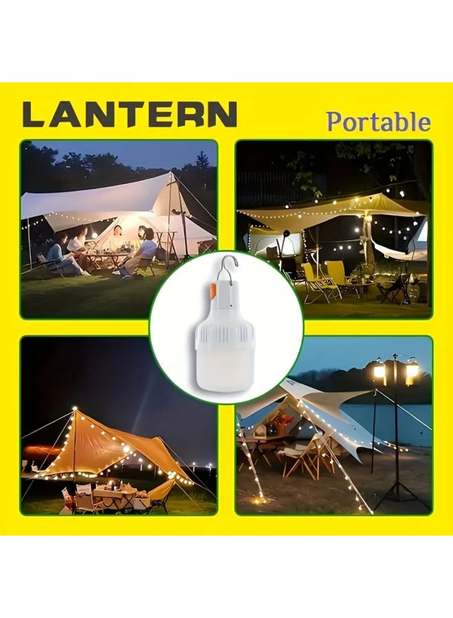 8PCS Portable USB Rechargeable LED Lanterns Adjustable Brightness Camping Lights - Image 5