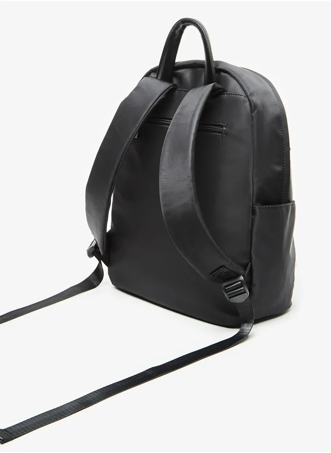 ميسي Women's Solid Backpack with Zip Closure