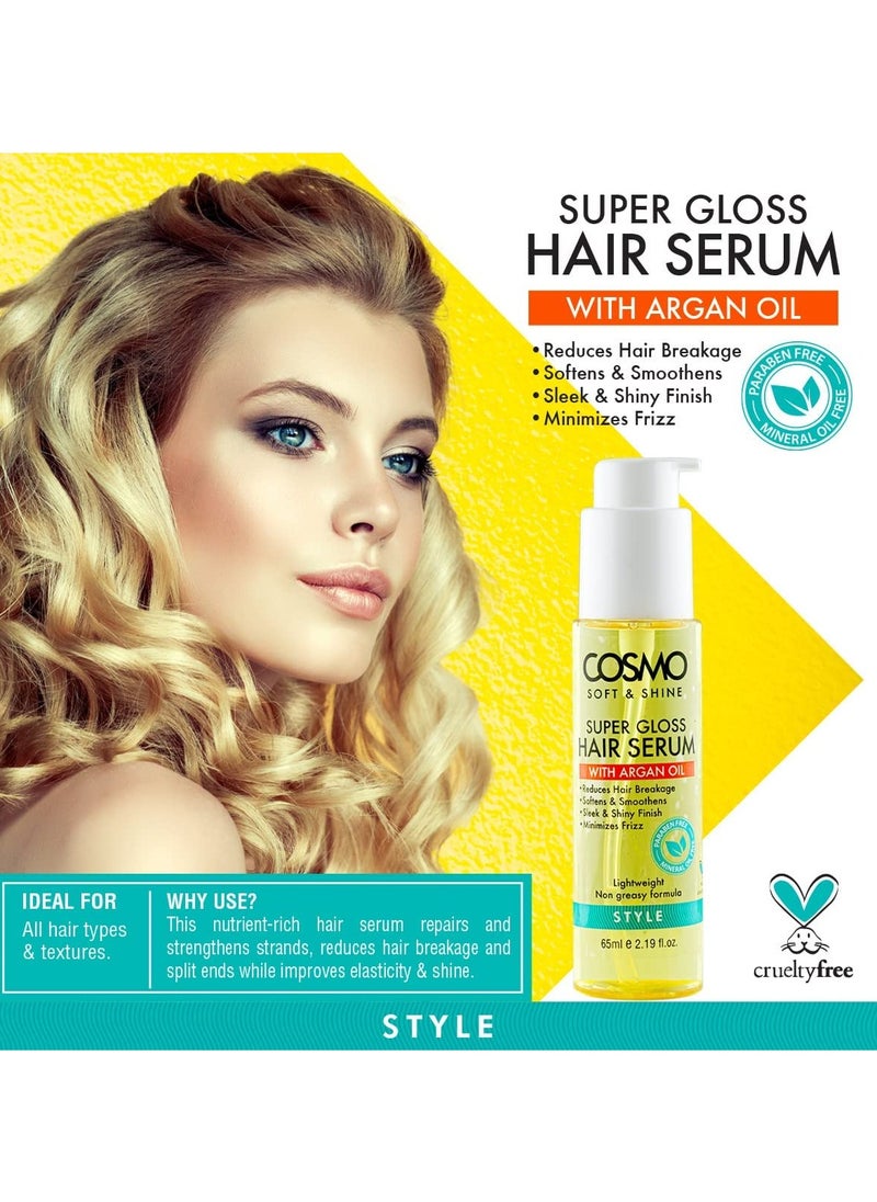 COSMO - Soft & Shine Super Gloss Hair Serum 65ml - Image 1