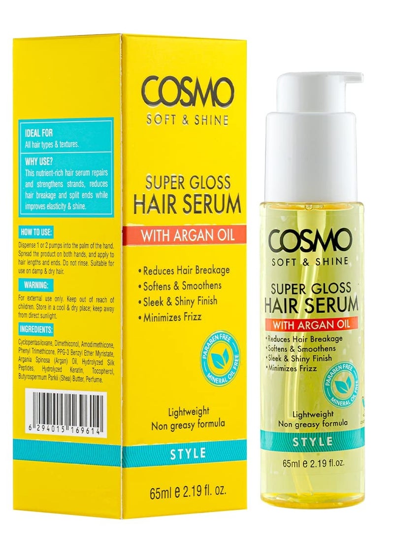 COSMO - Soft & Shine Super Gloss Hair Serum 65ml - Image 1