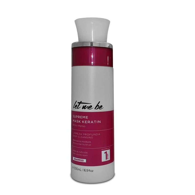 Let Me Be | Supreme Mask Keratin Kit | Deep Cleansing Shampoo + Keratin Smoothing System | (2x) 500 ml / 17.6 fl.oz. - Image 2