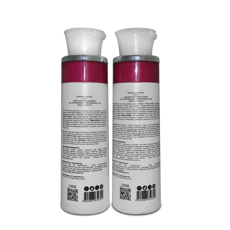 Let Me Be | Supreme Mask Keratin Kit | Deep Cleansing Shampoo + Keratin Smoothing System | (2x) 500 ml / 17.6 fl.oz. - Image 4
