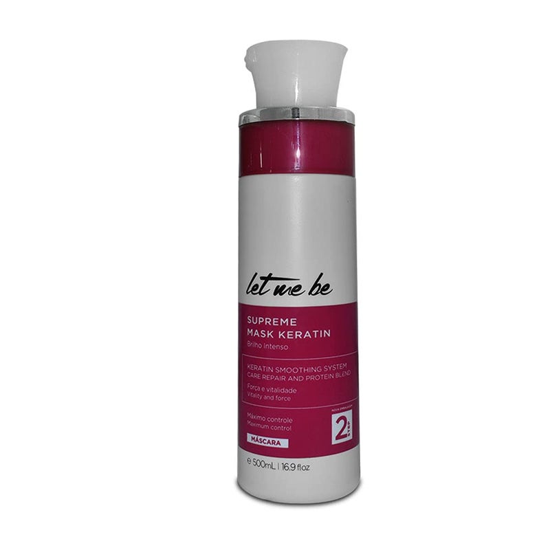 Let Me Be | Supreme Mask Keratin Kit | Deep Cleansing Shampoo + Keratin Smoothing System | (2x) 500 ml / 17.6 fl.oz. - Image 3