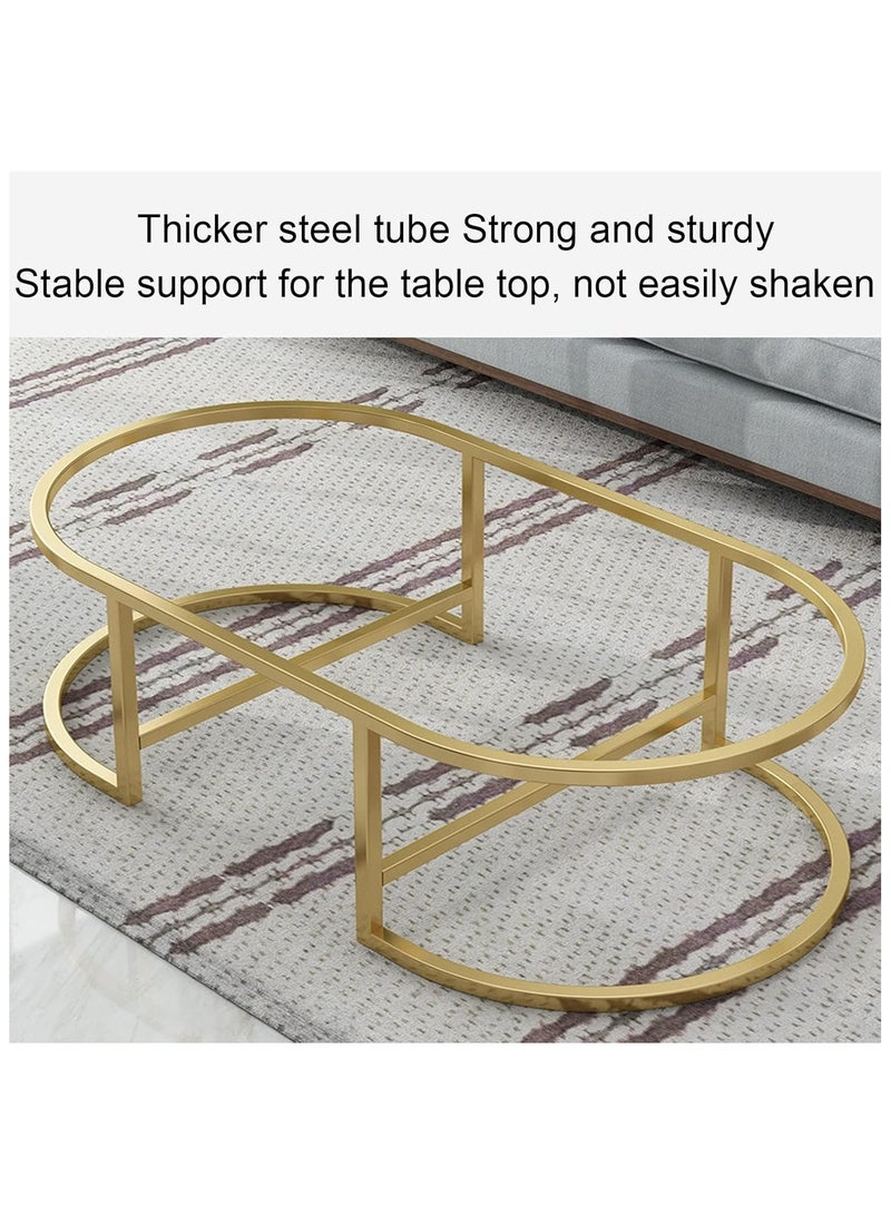 DubaiGallery Engineered Wood Center Table Coffee Table End Table Tea Table Nesting Table Bed Sofa Side Table for Living Room Bedroom Reception Office - Image 4