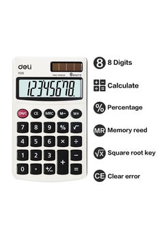 Deli 8-Digit Dual Power Calculator  - Image 4