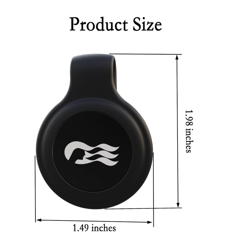 GudCoaks [2 Pack] Clip for Princess Cruise Medallion Holder,Princess Medallion Holder for Princess Ocean Medallion 2024 & 2025 Carnival Cruise Ship Essentials Medallion Accessory for Kids & Adults (Black) - Image 2