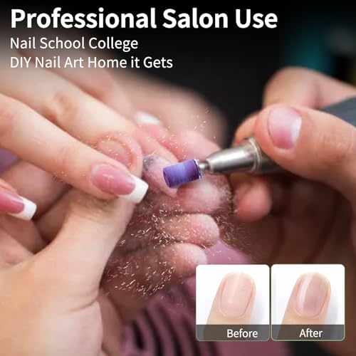 BELICOO Sanding Bands 300 Pcs 5 Color Coarse Fine 80#120#150#180#240# Grits Professional for Acrylic Nails Manicures and Pedicure - Image 4