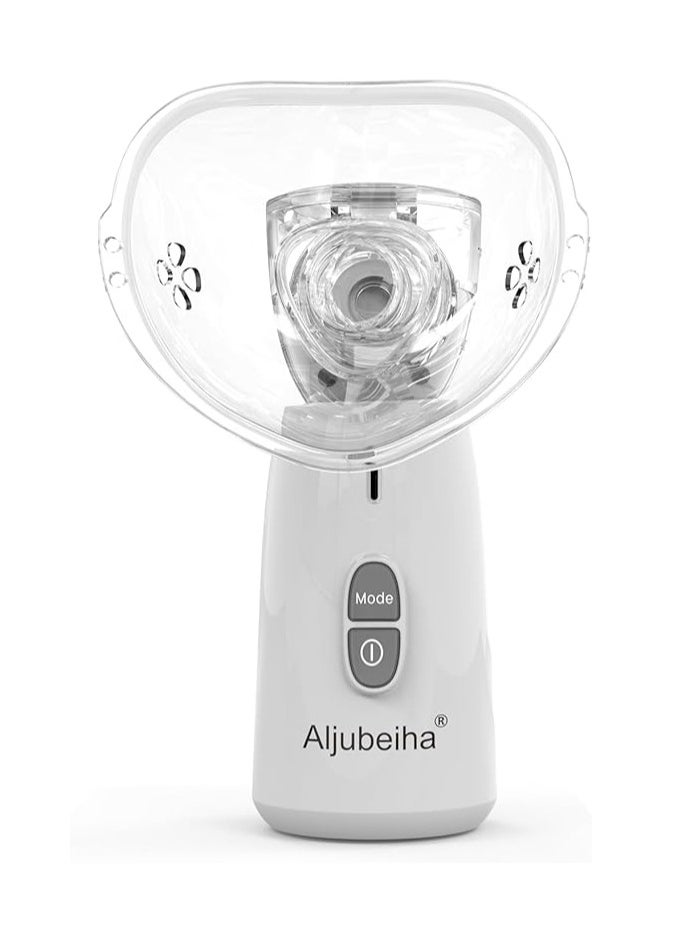 Generic - Aljubeiha Automatic Nebulizer Steam Inhaler Portable Handheld Mini Vaporizers Inhalator Mesh Atomizer Ultrasonic Cool Mist Mechine with USB Cable Charge and 2 Masks for Adults & Kids - Image 1