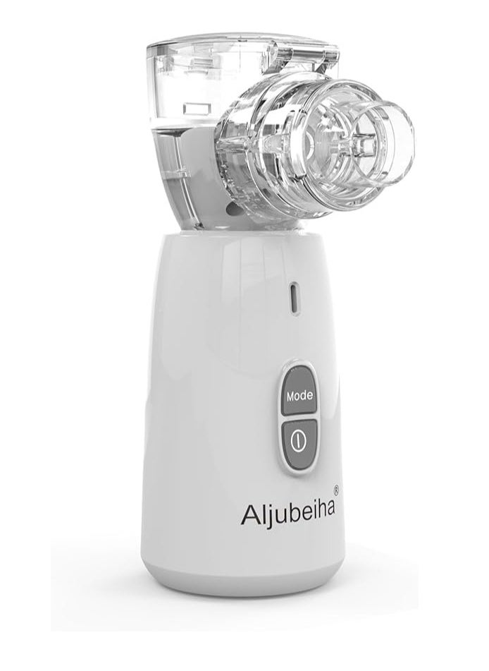 Generic - Aljubeiha Automatic Nebulizer Steam Inhaler Portable Handheld Mini Vaporizers Inhalator Mesh Atomizer Ultrasonic Cool Mist Mechine with USB Cable Charge and 2 Masks for Adults & Kids - Image 1