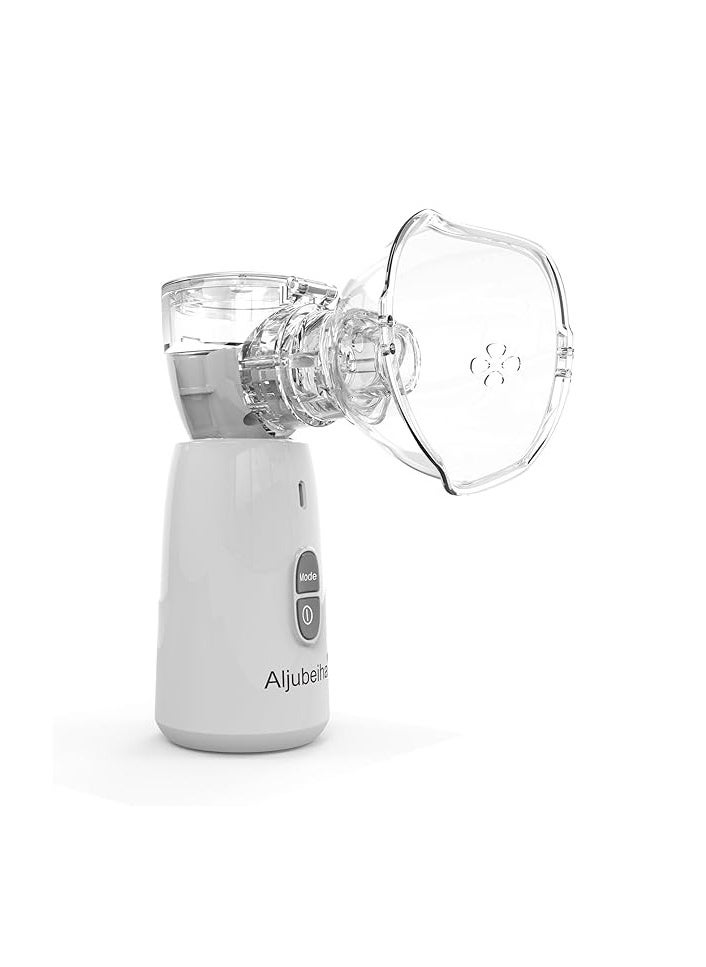 Generic - Aljubeiha Automatic Nebulizer Steam Inhaler Portable Handheld Mini Vaporizers Inhalator Mesh Atomizer Ultrasonic Cool Mist Mechine with USB Cable Charge and 2 Masks for Adults & Kids - Image 1